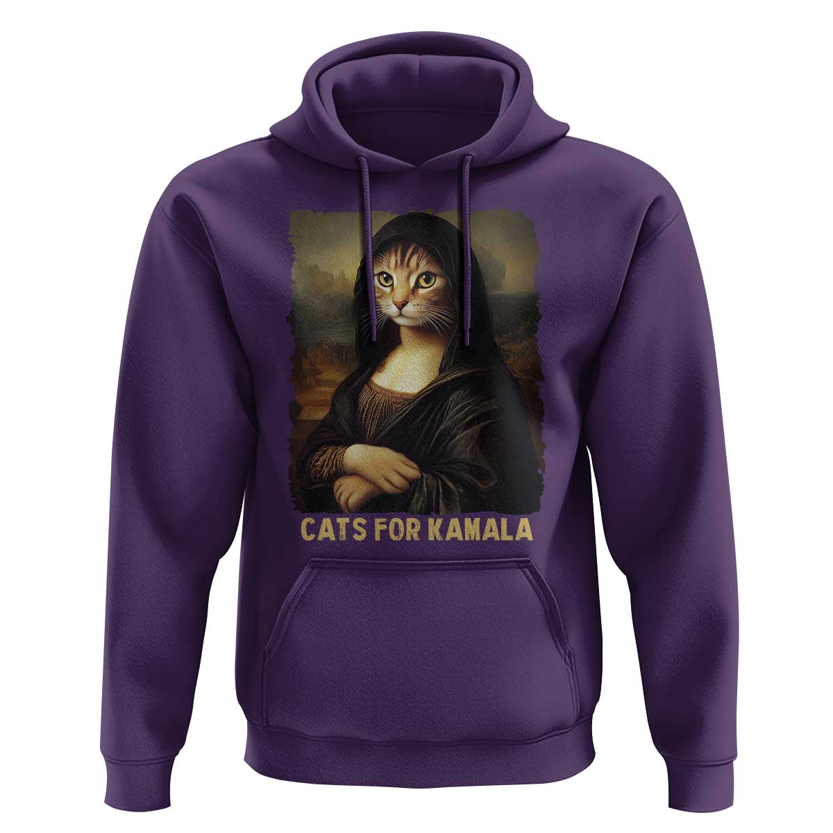 Funny Harris Cat Hoodie Cats Mona Lisa Vintage