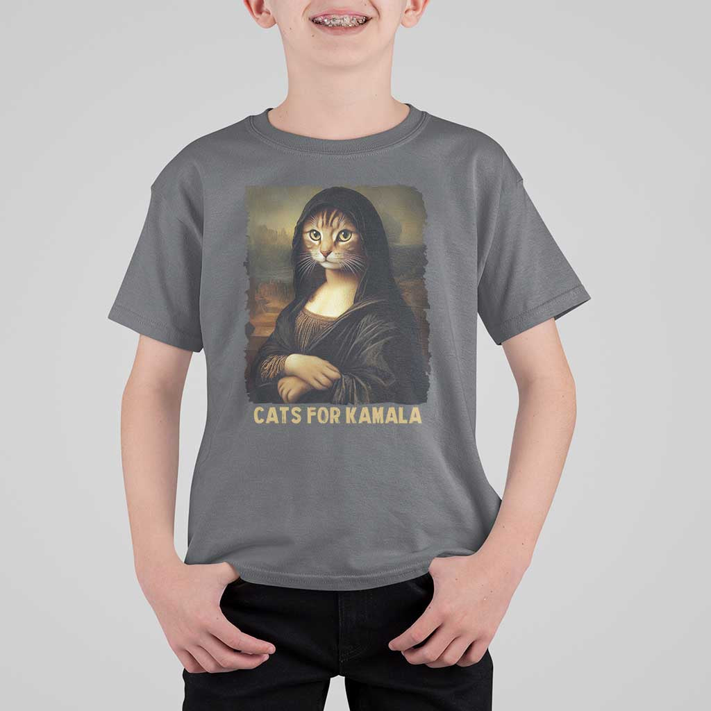 Funny Harris Cat T Shirt For Kid Cats Mona Lisa Vintage - Wonder Print Shop