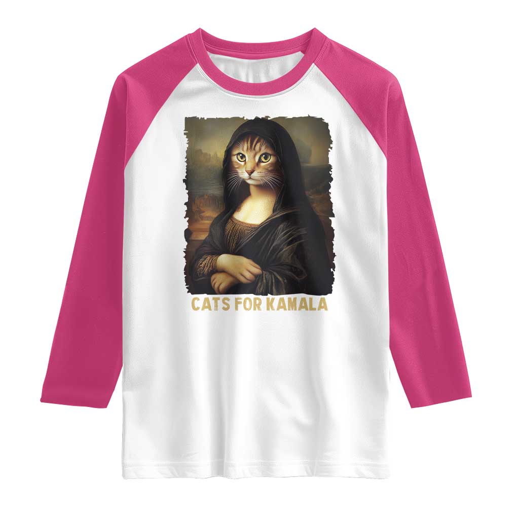 Funny Harris Cat Raglan Shirt Cats Mona Lisa Vintage