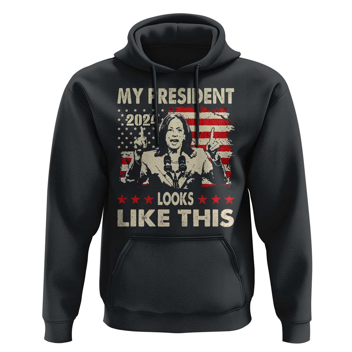 Harris 2024 Hoodie My President Looks Like This