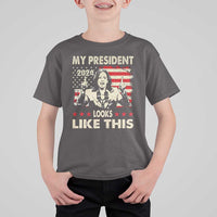Harris 2024 T Shirt For Kid My President Looks Like This - Wonder Print Shop
