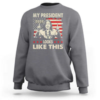 Harris 2024 Sweatshirt My President Looks Like This - Wonder Print Shop