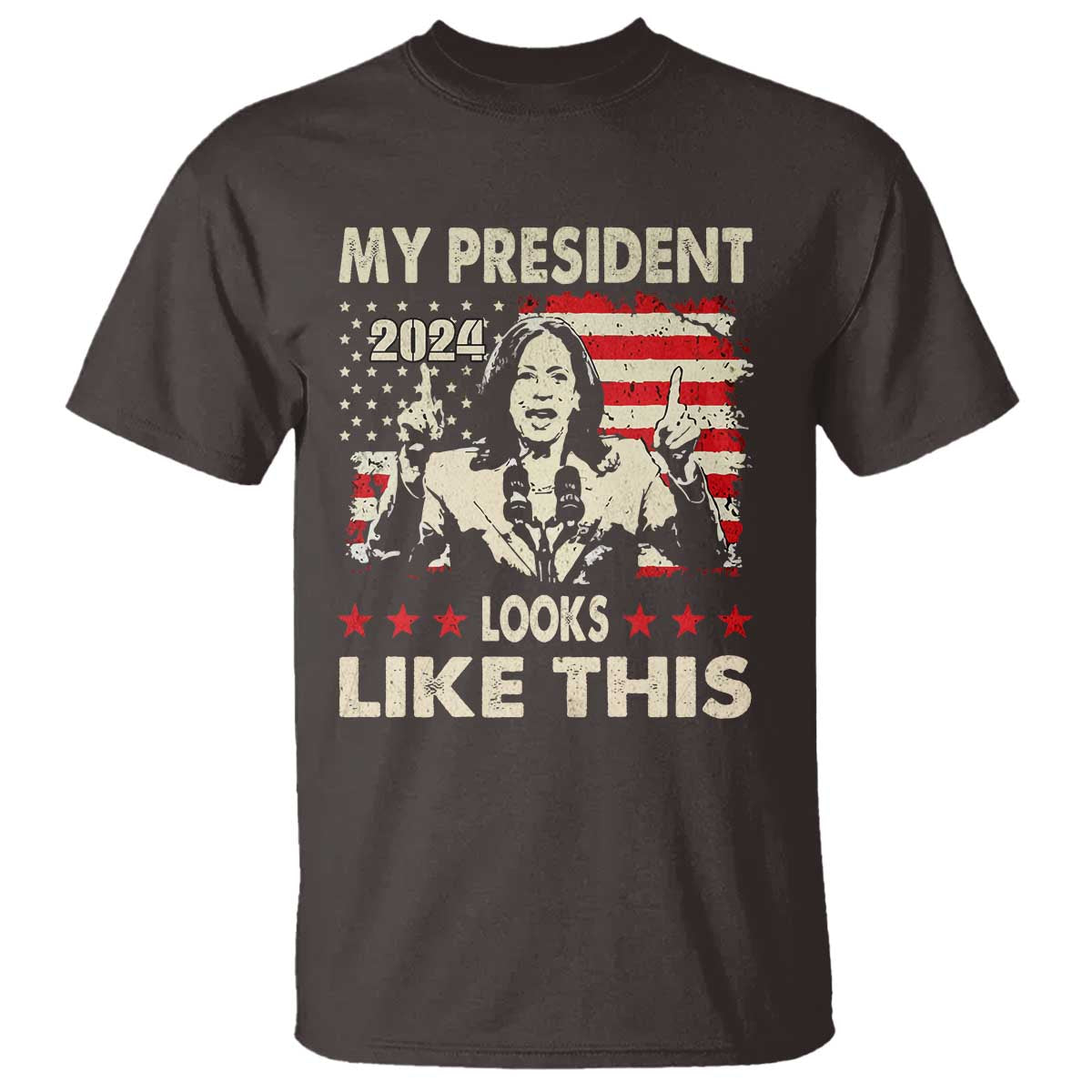 Harris 2024 T Shirt My President Looks Like This - Wonder Print Shop