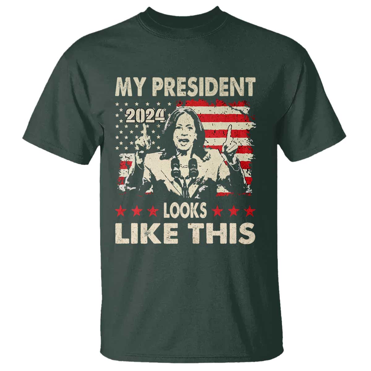 Harris 2024 T Shirt My President Looks Like This - Wonder Print Shop