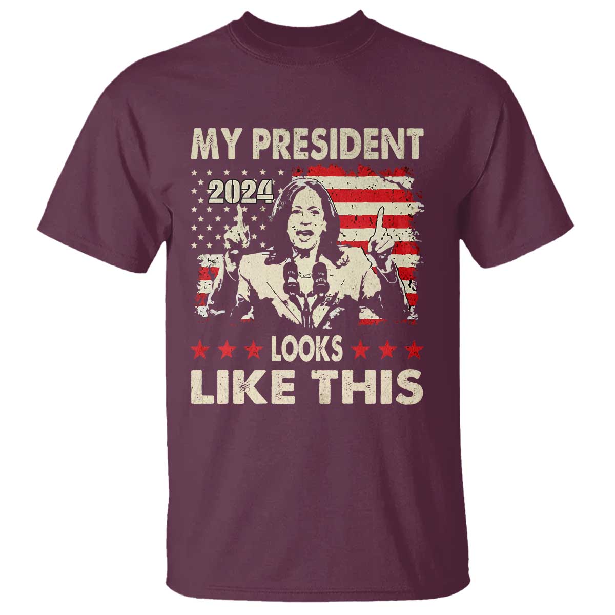 Harris 2024 T Shirt My President Looks Like This - Wonder Print Shop