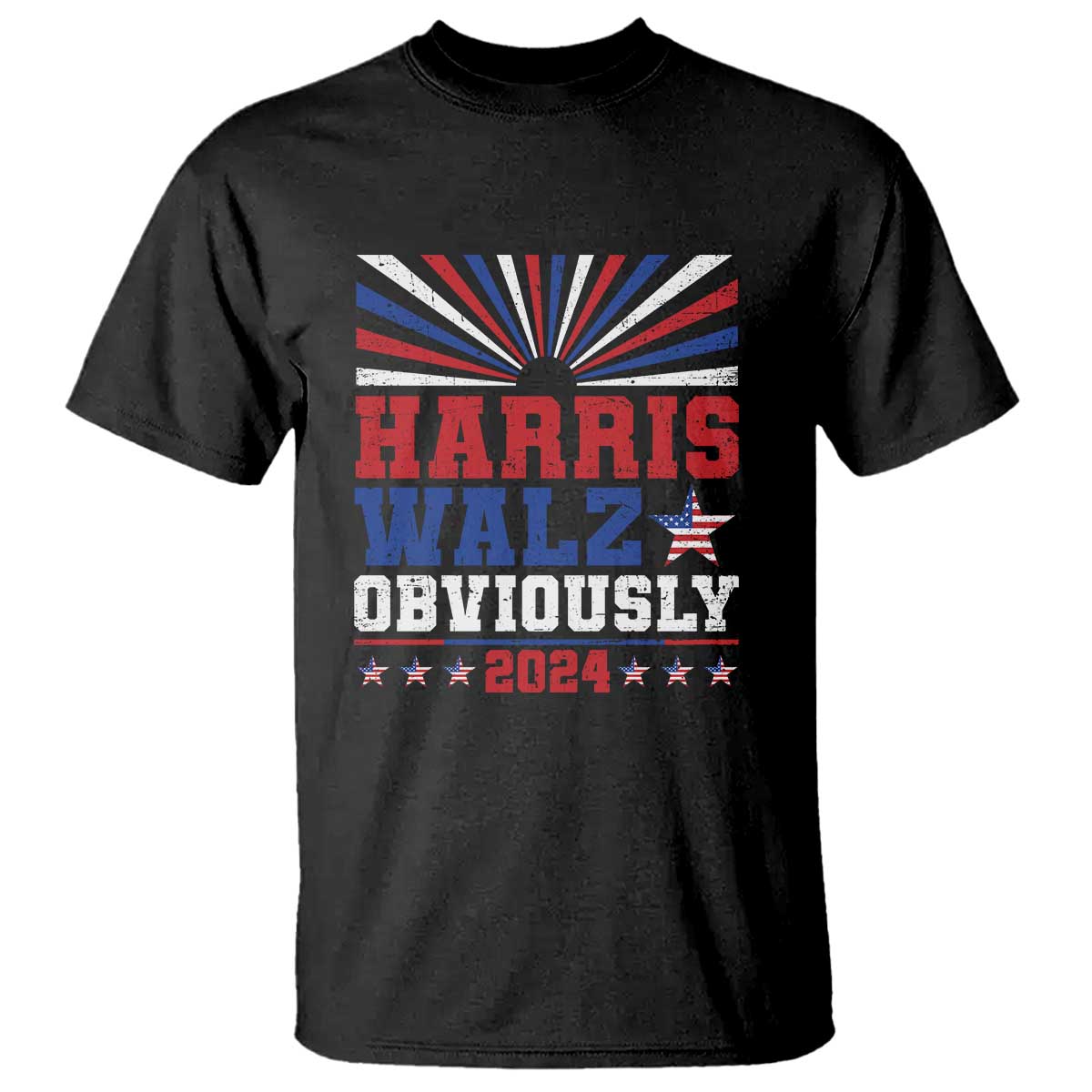 Harris Walz Obviously T Shirt US President Election 2024 - Wonder Print Shop