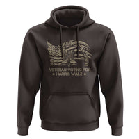 Veteran For Harris Walz Hoodie I Am A Veteran Not A Sucker Or A Loser
