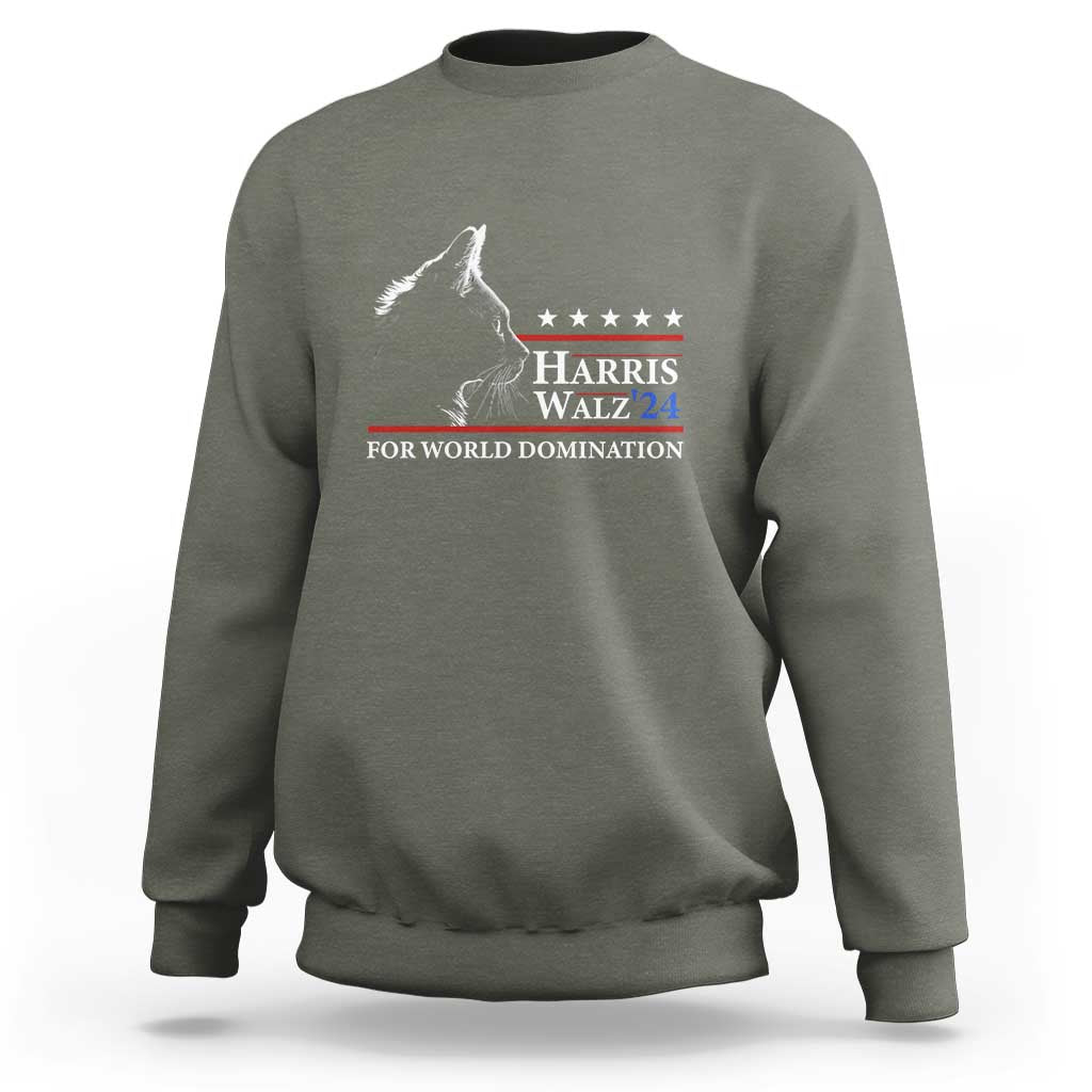Harris Walz 2024 Sweatshirt For World Domination US President - Wonder Print Shop