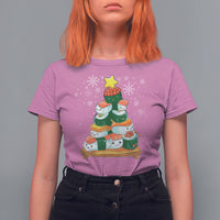 Sushi Christmas Tree Cute Japanese Xmas T Shirt For Women - Wonder Print Shop