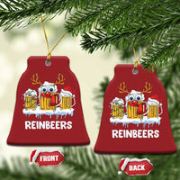 Funny Xmas Beer Christmas Ornament Reinbeers Reindeer Drinking Beer - Wonder Print Shop