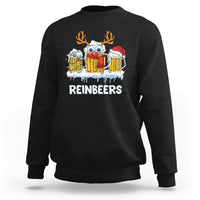 Reinbeers Christmas Reindeer Drinking Beer Sweatshirt - Wonder Print Shop
