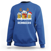 Reinbeers Christmas Reindeer Drinking Beer Sweatshirt - Wonder Print Shop