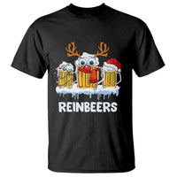 Reinbeers Christmas Reindeer Drinking Beer T Shirt - Wonder Print Shop