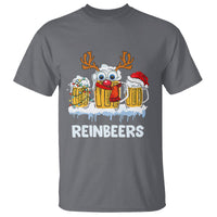 Reinbeers Christmas Reindeer Drinking Beer T Shirt - Wonder Print Shop