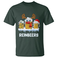 Reinbeers Christmas Reindeer Drinking Beer T Shirt - Wonder Print Shop