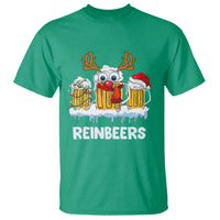 Reinbeers Christmas Reindeer Drinking Beer T Shirt - Wonder Print Shop