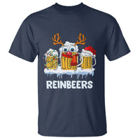 Reinbeers Christmas Reindeer Drinking Beer T Shirt - Wonder Print Shop