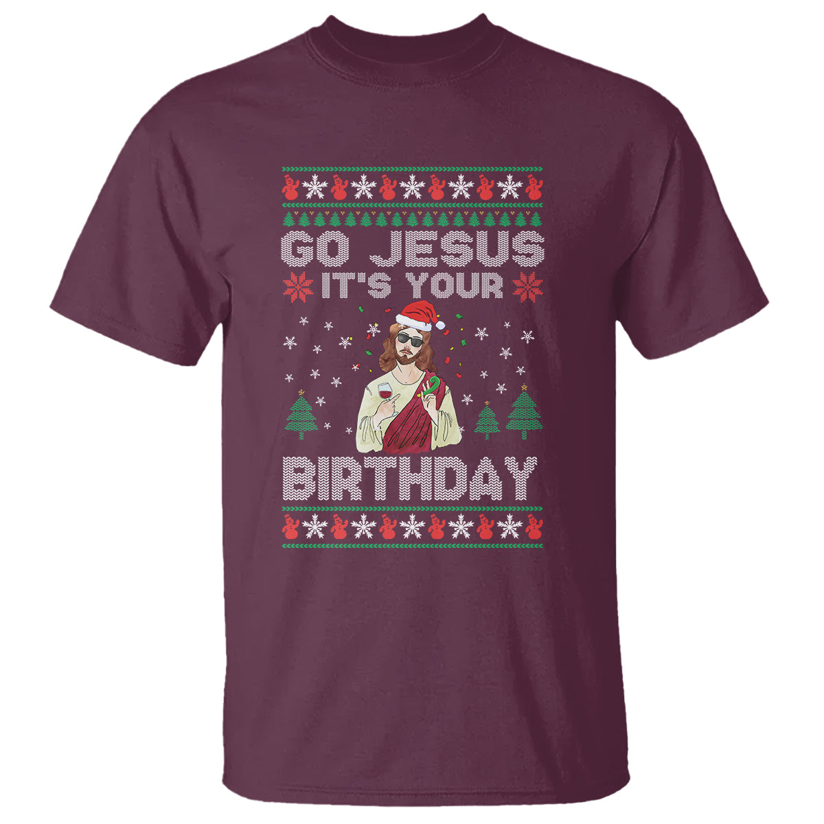Go Jesus It's Your Birthday Funny Christmas T Shirt - Wonder Print Shop