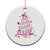 Christmas Breast Cancer Christmas Ornament Pink Ribbon Xmas Tree - Wonder Print Shop