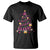 Christmas Breast Cancer T Shirt Pink Ribbon Xmas Tree - Wonder Print Shop