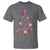 Christmas Breast Cancer T Shirt Pink Ribbon Xmas Tree - Wonder Print Shop