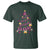 Christmas Breast Cancer T Shirt Pink Ribbon Xmas Tree - Wonder Print Shop