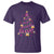Christmas Breast Cancer T Shirt Pink Ribbon Xmas Tree - Wonder Print Shop