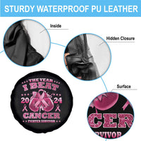 The Year I Beat Cancer Boxing Gloves Fighter Survivor Spare Tire Cover