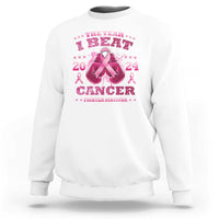The Year I Beat Cancer Boxing Gloves Fighter Survivor Sweatshirt - Wonder Print Shop