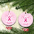 Christmas Breast Cancer Christmas Ornament I Am Warrior Pink Ribbon Christmas Tree - Wonder Print Shop