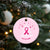 Christmas Breast Cancer Christmas Ornament I Am Warrior Pink Ribbon Christmas Tree - Wonder Print Shop