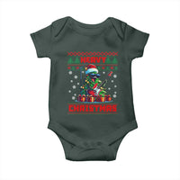 Funny Heavy Christmas Rock Band Guitarist Baby Onesie