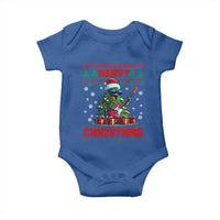 Funny Heavy Christmas Rock Band Guitarist Baby Onesie
