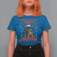 Funny Heavy Christmas Rock Band Guitarist T Shirt For Women - Wonder Print Shop