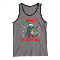 Funny Heavy Christmas Rock Band Guitarist Tank Top