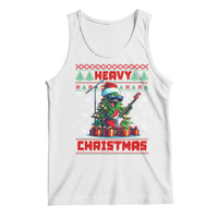 Funny Heavy Christmas Rock Band Guitarist Tank Top