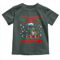 Funny Heavy Christmas Rock Band Guitarist Toddler T Shirt
