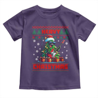 Funny Heavy Christmas Rock Band Guitarist Toddler T Shirt