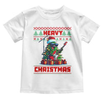Funny Heavy Christmas Rock Band Guitarist Toddler T Shirt
