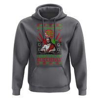Funny Christmas Party DJ Jesus Hoodie We Gonna Party Like It's My Birthday