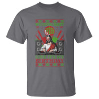 Funny Christmas Party DJ Jesus T Shirt We Gonna Party Like It's My Birthday - Wonder Print Shop