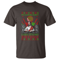 Funny Christmas Party DJ Jesus T Shirt We Gonna Party Like It's My Birthday - Wonder Print Shop