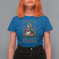 Funny Christmas Party DJ Jesus T Shirt For Women We Gonna Party Like It's My Birthday - Wonder Print Shop