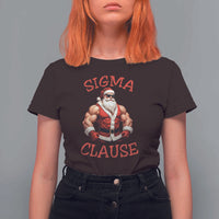 Funny Xmas Sigma Claus T Shirt For Women - Wonder Print Shop