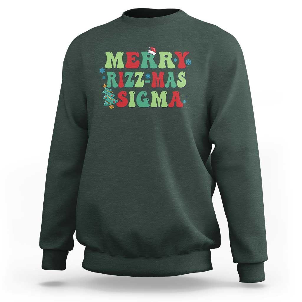 Merry Rizz Mas Sigmas Sweatshirt - Wonder Print Shop
