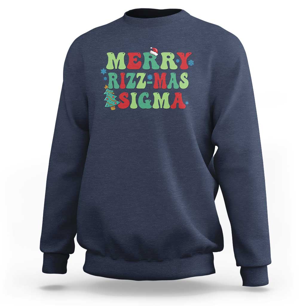 Merry Rizz Mas Sigmas Sweatshirt - Wonder Print Shop