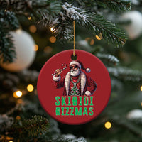 Funny Xmas Christmas Ornament Skibidi Rizzmas Cool Santa Gangsta - Wonder Print Shop