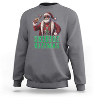 Funny Xmas Sweatshirt Skibidi Rizzmas Cool Santa Gangsta - Wonder Print Shop