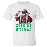 Funny Xmas T Shirt Skibidi Rizzmas Cool Santa Gangsta - Wonder Print Shop