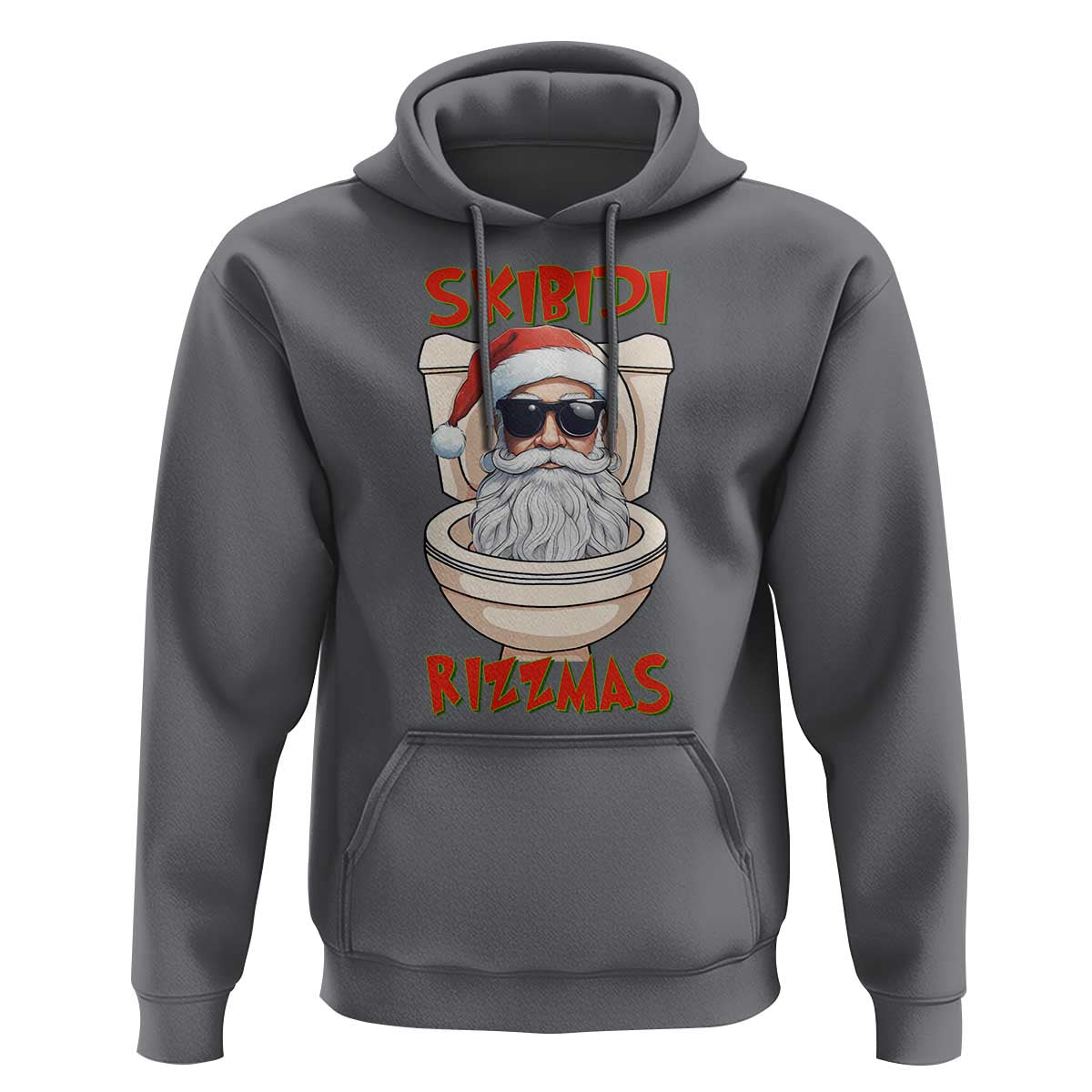 Funny Skibidi Rizzmas Santa Toilet Meme Hoodie